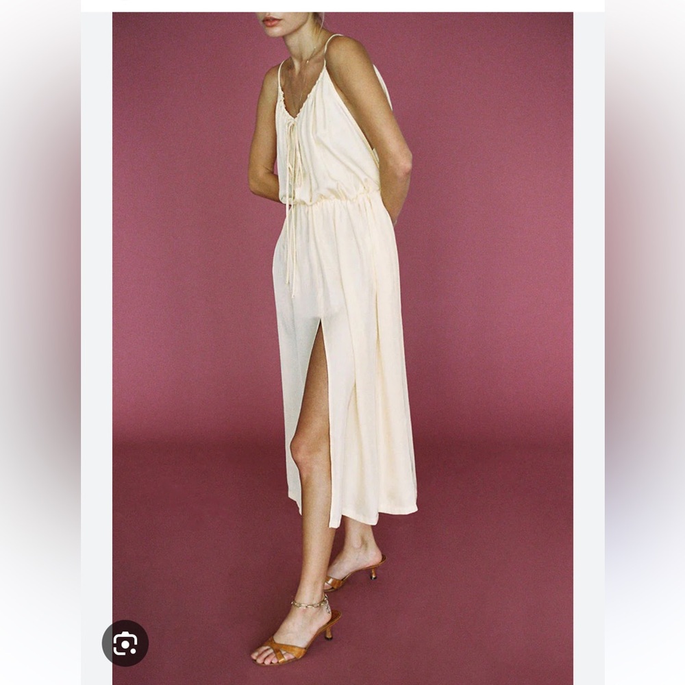 Ciao Lucia Alba Satin Dress in butter